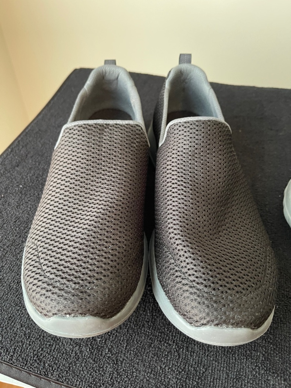 Skechers Women's Slip-On Flats in Black and Blue - Picture 7 of 11